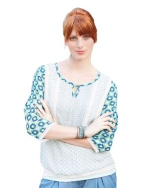 Matilda Jane Hello Lovely Kaleidoscope Peasant Top